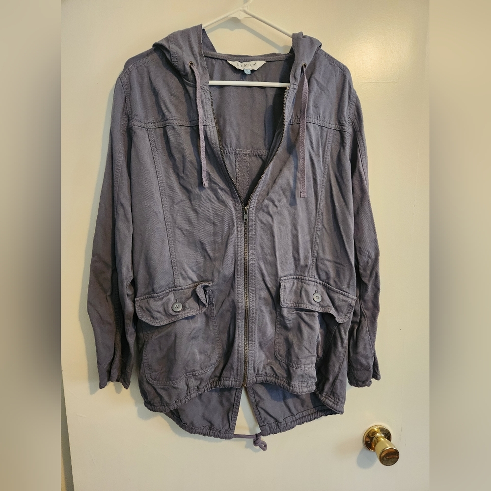 Sz L Zip Up Spring Jacket